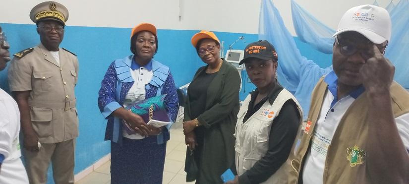 Projet TAKEDA:  l’UNFPA visite les installations de l'hopital de Sakassou.