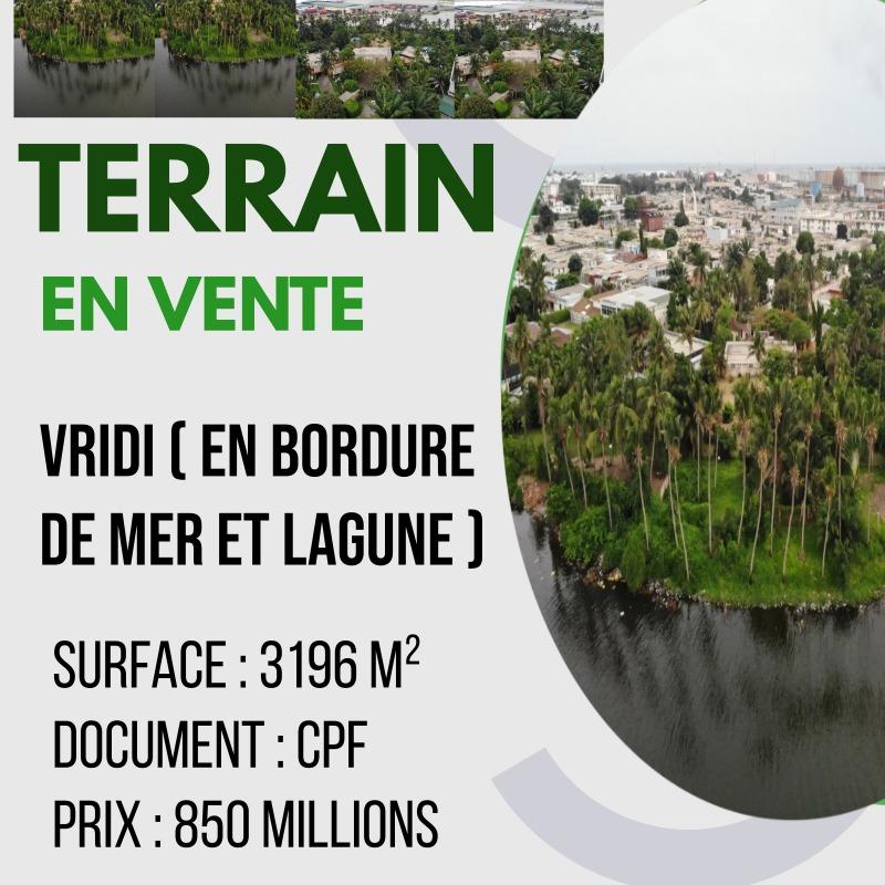 Vente d'un Terrain : Abidjan-Port-Bouet (VRIDI)