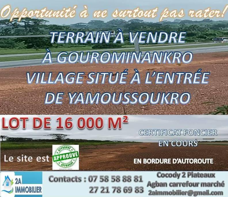 Vente d'un Terrain : Yamoussoukro-Yamoussoukro ()