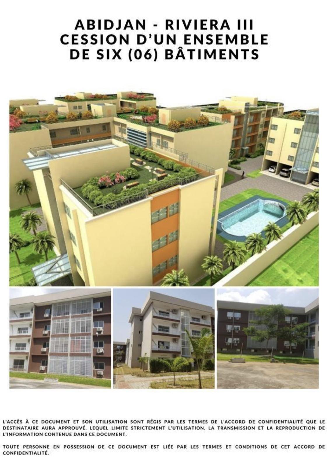 Vente d'un Immeuble à 1.350.000.000 FCFA  : Abidjan-Cocody-Riviera (Rivera 3)
